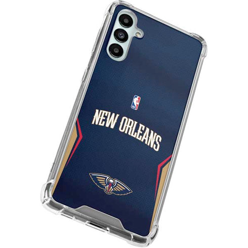 NBA New Orleans Pelicans Jersey Galaxy A15 5G Clear Case